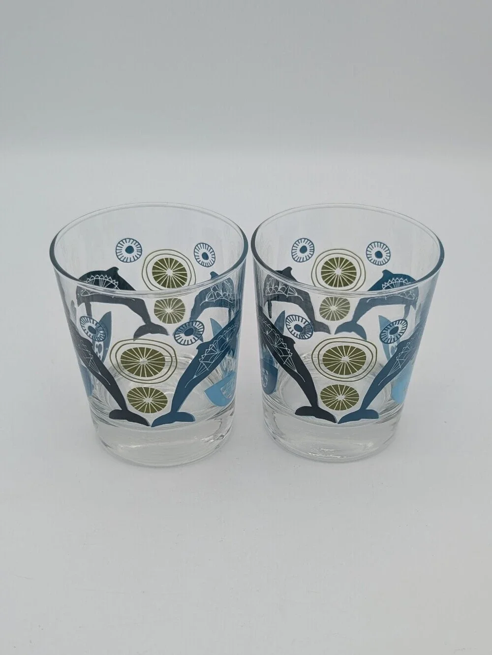 Vintage Ikea Lowball Glass Tumblers - Set of 2